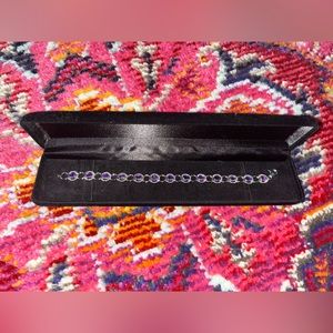 Purple Gem and sterling silver Bracelet